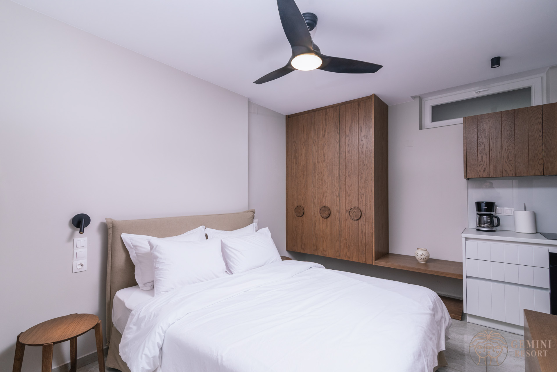 The bedroom in the lower ground floor 1