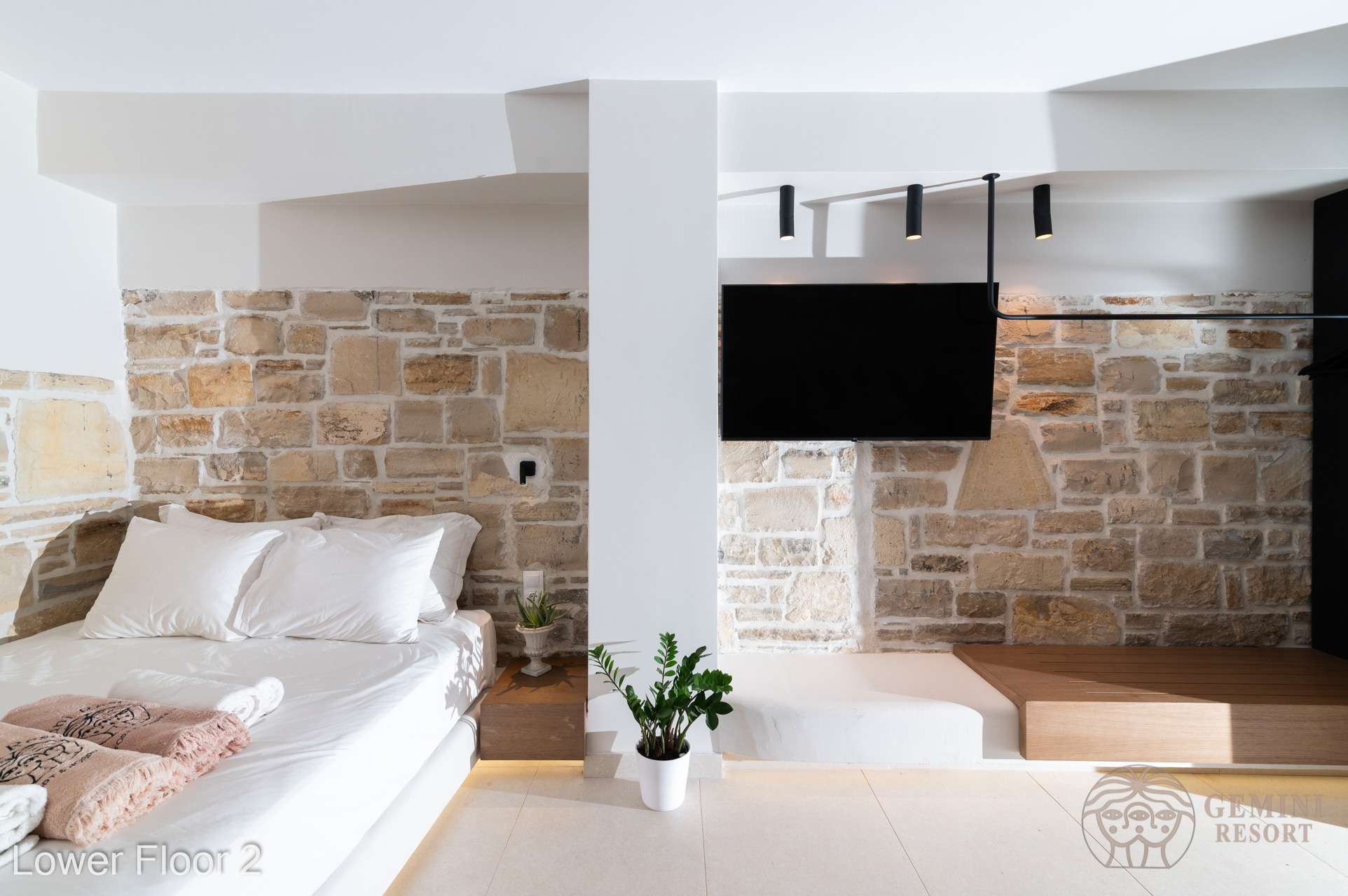 The Bedroom in the lower floor