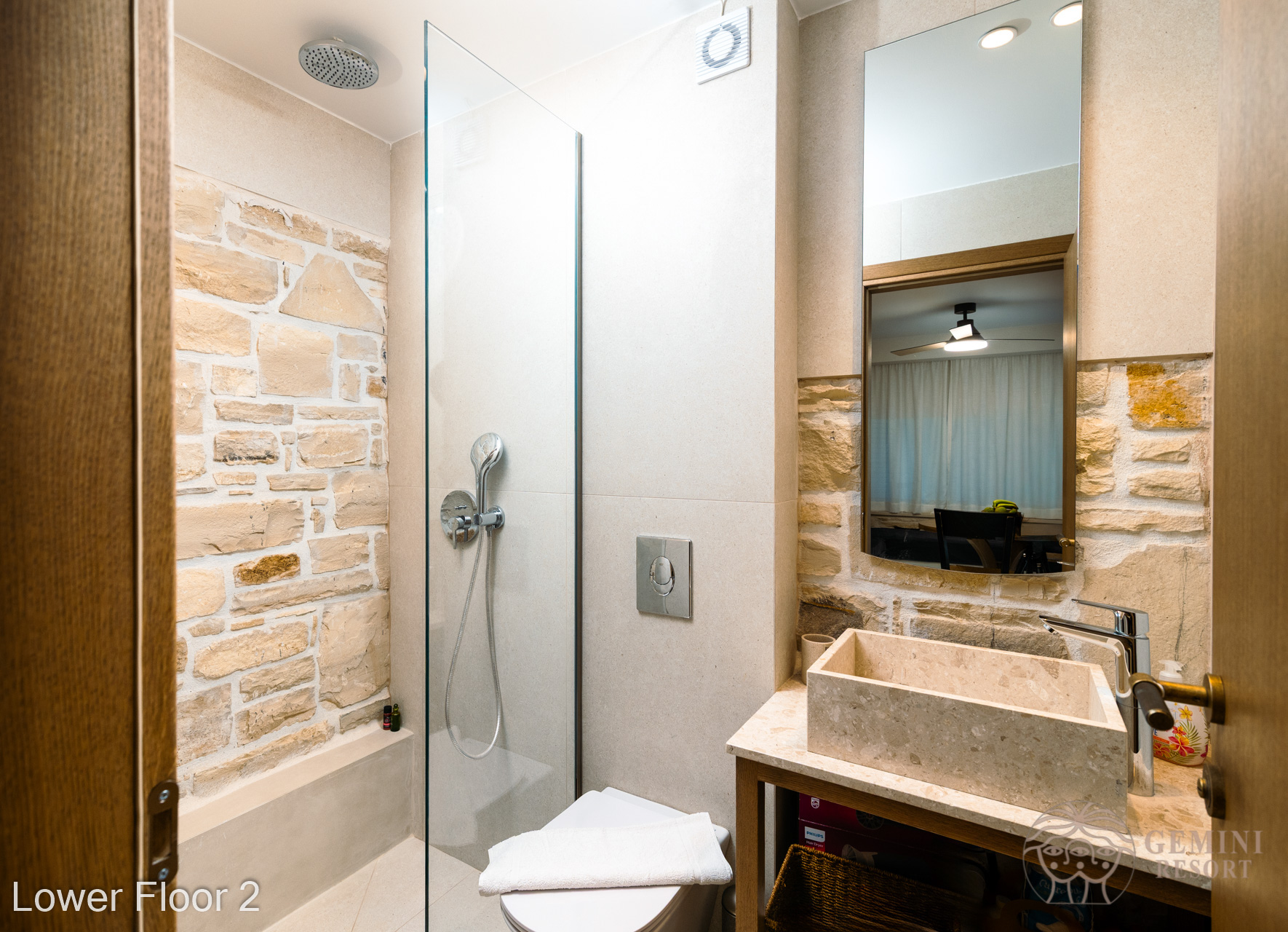 The Bathroom in the lower floor